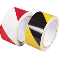 Rubans r&eacute;fl&eacute;chissants de classe ing&eacute;nierie, 2" x 30', Poly&eacute;thyl&egrave;ne, Rouge et blanc Trail Hammer and Bolt