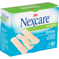 Bandages confortables Nexcare, Rectangulaire/carr&eacute;e, 3", Tissu, St&eacute;rile Trail Hammer and Bolt
