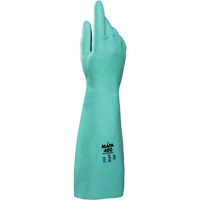 Gants &agrave; prise &agrave; motif en Z Ultranil 480, Taille Petit/7, 18" lo, Nitrile, 22 mils Trail Hammer and Bolt