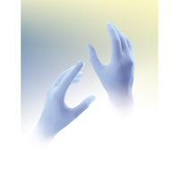 Qualatrile Disposable Gloves, Large, Nitrile, 5-mil, Powdered, Blue Trail Hammer and Bolt