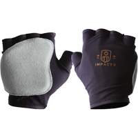 Anti-Impact Fingerless Right-Hand Glove, X-Small, Split Leather Palm, Slip-On Cuff Trail Hammer and Bolt