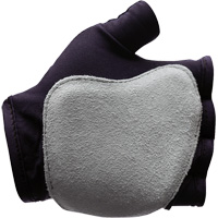 Anti-Impact Fingerless Right-Hand Glove, X-Small, Split Leather Palm, Slip-On Cuff Trail Hammer and Bolt