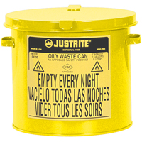 Contenants pour d&eacute;chets huileux, Homologu&eacute; FM/List&eacute; UL, 2 gal. US, Jaune Trail Hammer and Bolt