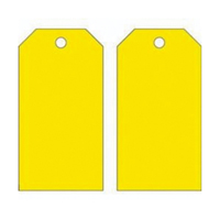 &eacute;tiquettes vierges pour la pr&eacute;vention des accidents, M&eacute;tal, 3" la x 5-3/4" h Trail Hammer and Bolt