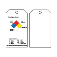 &eacute;tiquettes du droit &agrave; l'information, Polyester, 3" la x 5-3/4" h, Anglais Trail Hammer and Bolt