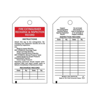 &eacute;tiquettes de rapport d'inspection, Polyester, 3" la x 5-3/4" h, Anglais Trail Hammer and Bolt