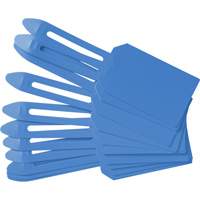 &eacute;tiquettes de cadenassage vierges en plastique, Plastique, 3-1/4" la x 5-4/5" h, Vierge Trail Hammer and Bolt