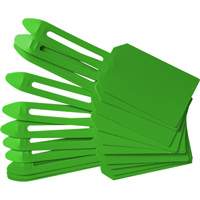 &eacute;tiquettes de cadenassage vierges en plastique, Plastique, 3-1/4" la x 5-4/5" h, Vierge Trail Hammer and Bolt