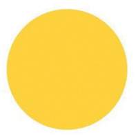 Round Write-On Labels, Circle, 1.5" L x 1.5" W, Yellow Trail Hammer and Bolt