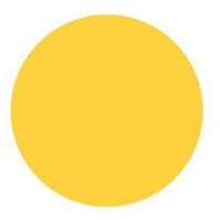 Round Write-On Labels, Circle, 3" L x 3" W, Yellow Trail Hammer and Bolt