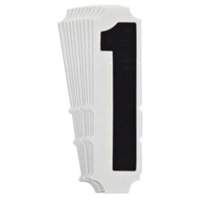 Quick-Align&reg; Individual Gothic Number and Letter Labels, 1, 4" H, Black Trail Hammer and Bolt