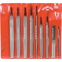 Jeux de 9 limes pour la maintenance, 9 pi&egrave;ces Trail Hammer and Bolt