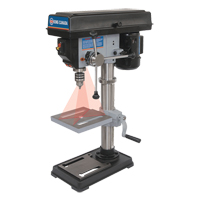 Drill Presses With Laser, 10", 1/2" Chuck, 3050 RPM Trail Hammer and Bolt