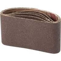 Portable Abrasive Belt, 3" W x 21" L, Aluminum Oxide, 100 Grit Trail Hammer and Bolt