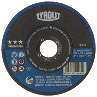 Cutting Disc, 5" x 1/16", 7/8" Arbor, Type 27, Aluminum Oxide, 12250 RPM Trail Hammer and Bolt