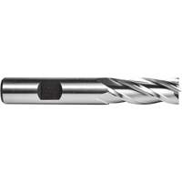 Fraise en bout C615, 1/4" dia., 4 cannelures, Acier rapide Trail Hammer and Bolt
