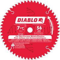 Aluminum Cutting Saw Blade, 7-1/4", 56 Teeth, Non-Ferrous Use Trail Hammer and Bolt