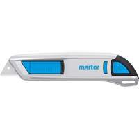 Secunorm 500 Retractable Safety Knife with Rounded Tip Blade, 17 mm Trail Hammer and Bolt