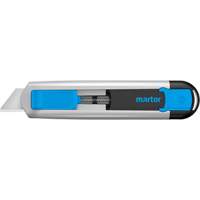 Secunorm 525 Retractable Safety Knife with Blunt Tip Blade, 18 mm, Aluminum Handle Trail Hammer and Bolt