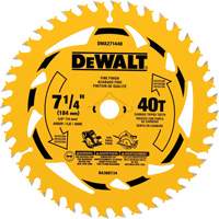 Lame de scie circulaire, 7-1/4", 40 dents, Pour Bois Trail Hammer and Bolt