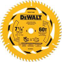 Lame de scie circulaire, 7-1/4", 60 dents, Pour Bois Trail Hammer and Bolt