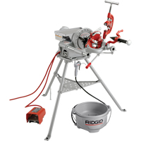 Syst&egrave;me de filetage complet pour fileteuse &eacute;lectrique mod&egrave;le 300, 38 tr/min, Filetage de la tige 1/8" - 2"  Trail Hammer and Bolt