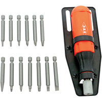 Jeu de tournevis multi-embouts de 15 pi&egrave;ces, Prise Plastique Trail Hammer and Bolt