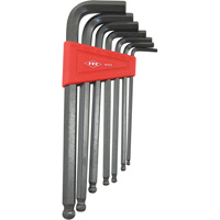 Ball Nose Hex Key Set, 7 Pcs., Imperial Trail Hammer and Bolt
