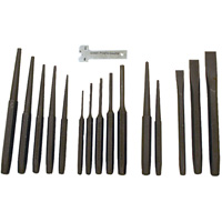 Punch & Chisel Set, 16 Pieces Trail Hammer and Bolt