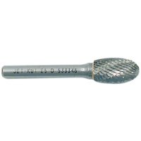 Fraise ovale, 1/4" dia., 1/4" Tige, 3/8" Prof. de la coupe Trail Hammer and Bolt