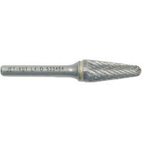 Fraise conique avec extr&eacute;mit&eacute; en rayon L4-D JET-KUT, 1/4" dia., 1/4" Tige, 1-1/8" Prof. de la coupe Trail Hammer and Bolt
