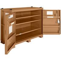 Monster Box Cabinet, Steel, 52 Cubic Feet, Beige Trail Hammer and Bolt