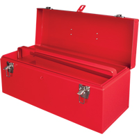 Coffre &agrave; outils portatif ATB100 avec plateau en m&eacute;tal pour outils, 8-3/4" P x 21" la x 9" h, Rouge Trail Hammer and Bolt