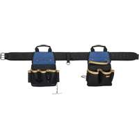 Combin&eacute;s de ceinture &agrave; outils &agrave; 20 pochettes, Polyester, Noir Trail Hammer and Bolt