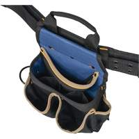 Combin&eacute;s de ceinture &agrave; outils &agrave; 20 pochettes, Polyester, Noir Trail Hammer and Bolt