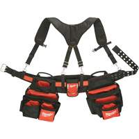 Ceinture de travail a/m&eacute;canisme de suspension pour entrepreneur, Nylon, Noir Trail Hammer and Bolt