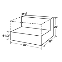 Steel Fuel Transfer Tank, Steel, 85 gal. Capacity, Black Trail Hammer and Bolt