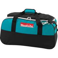 LXT Tool Bag, Nylon, 7 Pockets, Black/Blue Trail Hammer and Bolt