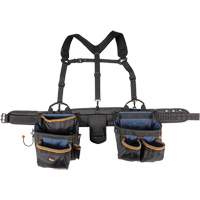 Ceinture &agrave; outils de luxe, Polyester, Noir Trail Hammer and Bolt