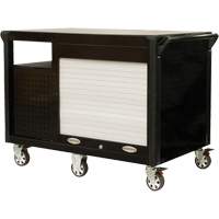 Chariot industriel, 12 tiroirs, 31-5/8" lo x 52-1/2" la x 40-1/4" h, Noir/Orange Trail Hammer and Bolt