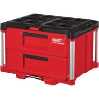 Boîte &agrave; outils avec 2 tiroirs Packout, 16-1/3" x 14-1/3" x 22-1/5", Rouge Trail Hammer and Bolt