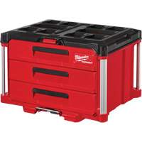 Boîte &agrave; outils avec 3 tiroirs Packout, 16-1/3" x 14-1/3" x 22-1/5", Noir/Rouge Trail Hammer and Bolt