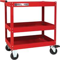 Chariot utilitaire robuste s&eacute;rie PRO+, 3 tiers, 30-1/5" x 38-1/3" x 19-1/2" Trail Hammer and Bolt