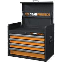 Coffre &agrave; outils de s&eacute;rie GSX, 26" la, 4 tiroirs, Noir/Orange Trail Hammer and Bolt