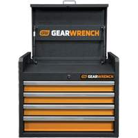 Coffre &agrave; outils de s&eacute;rie GSX, 26" la, 4 tiroirs, Noir/Orange Trail Hammer and Bolt