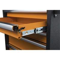 Coffre &agrave; outils de s&eacute;rie GSX, 26" la, 4 tiroirs, Noir/Orange Trail Hammer and Bolt
