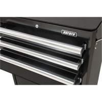 Industrial Tool Cart, 3 Drawers, 29-4/5" W x 21-1/5" D x 38-4/5" H, Black Trail Hammer and Bolt
