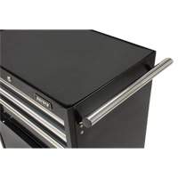 Industrial Tool Cart, 3 Drawers, 29-4/5" W x 21-1/5" D x 38-4/5" H, Black Trail Hammer and Bolt