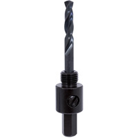 Mandrin pour scie-cloche &agrave; tige triangulaire, 9/16" - 1-3/16", 3/8" Tige Trail Hammer and Bolt