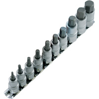Jeu de douilles m&eacute;triques HSW3812-10M, Hexagonale, Prise 1/2"/3/8", 10 mr Trail Hammer and Bolt